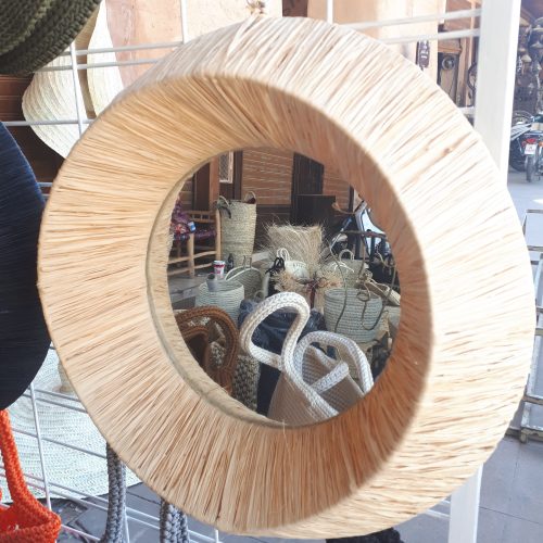 MIROIR HUBLOT RAPHIA - Ma déco d'ailleurs