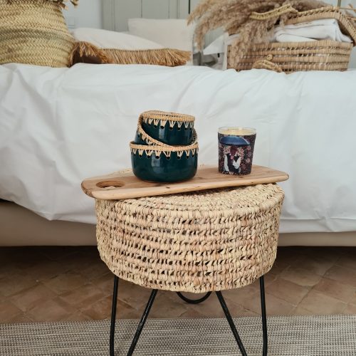 PETITE TABLE MÉTAL & DOUM - Ma déco d'ailleurs