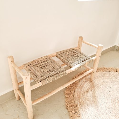 Banquette Izza - en bois d'eucalyptus - Ma déco d'ailleurs