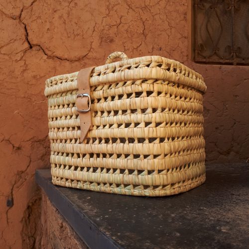 COFFRET PALMIER & CUIR - Ma déco d'ailleurs