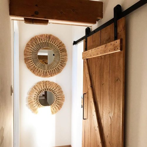 MIROIR SOLEIL RAPHIA - Ma déco d'ailleurs