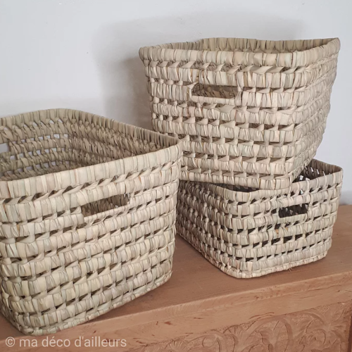 LOT DE PANIERS DE RANGEMENT - Ma déco d'ailleurs